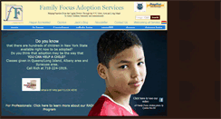 Desktop Screenshot of familyfocusadoption.org